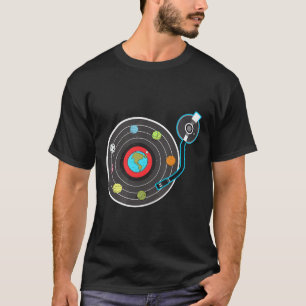 Dj - Earth Protect Vinyl Dj Music Climate Change T-Shirt