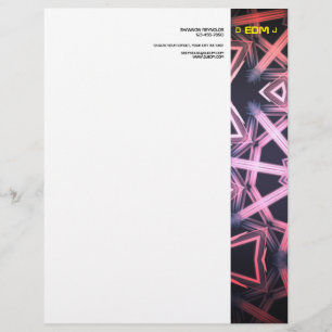 DJ EDM Letterhead Briefbogen