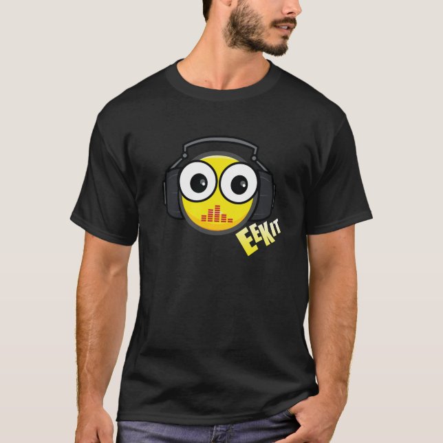 DJ-EEK (grundlegendes Schwarzes) T-Shirt (Vorderseite)