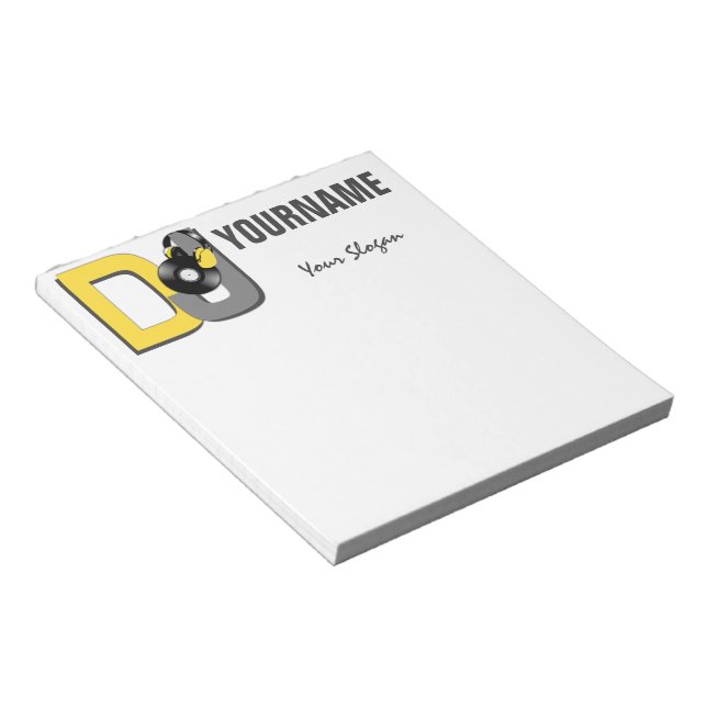 DJ-eigene Notebooks Notizblock (angewinkelt)