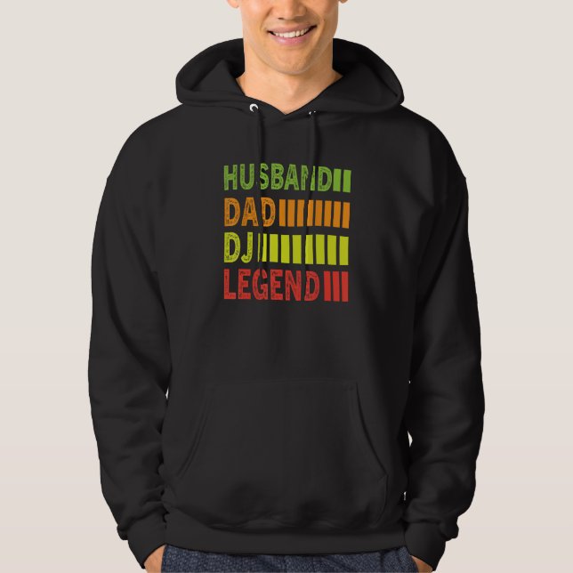 DJ Father s Day Husband Dad Dj Legend Music Dj Hoodie (Vorderseite)