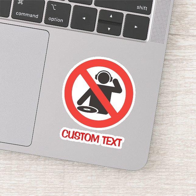 DJ Free Zone Aufkleber (Detail)