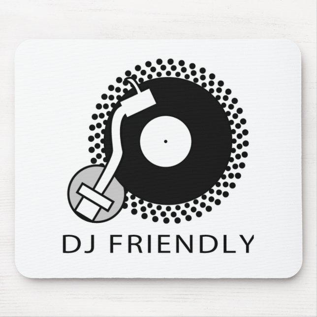 DJ freundlich Mousepad (Vorne)