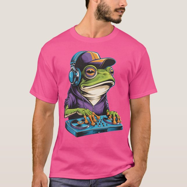 Dj Frog T-Shirt (Vorderseite)