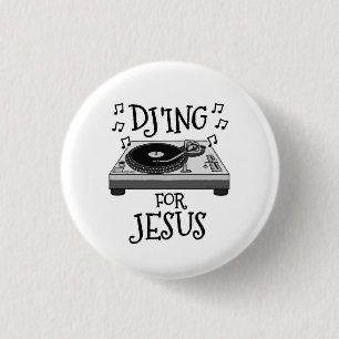DJ für Jesus, Christlicher Musiker Jugendleiter Button