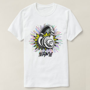 DJ-Geschenk mit Namen - Personalisiertes Geschenk T-Shirt