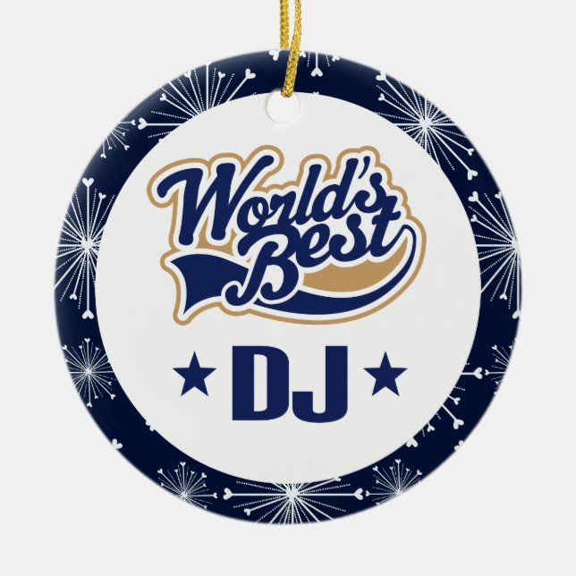 DJ-Geschenk-Verzierung Keramikornament (Vorne)