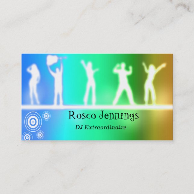 DJ-Gewohnheits-Visitenkarte Visitenkarte (Vorderseite)