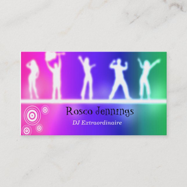 DJ-Gewohnheits-Visitenkarte Visitenkarte (Vorderseite)