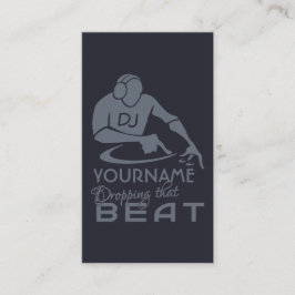 DJ-Gewohnheits-Visitenkarten Visitenkarte