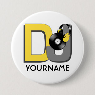 DJ-Gewohnheitsknopf Button