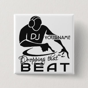 DJ-Gewohnheitsknopf Button