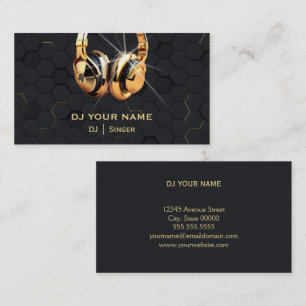 DJ Gold Business Card Visitenkarte