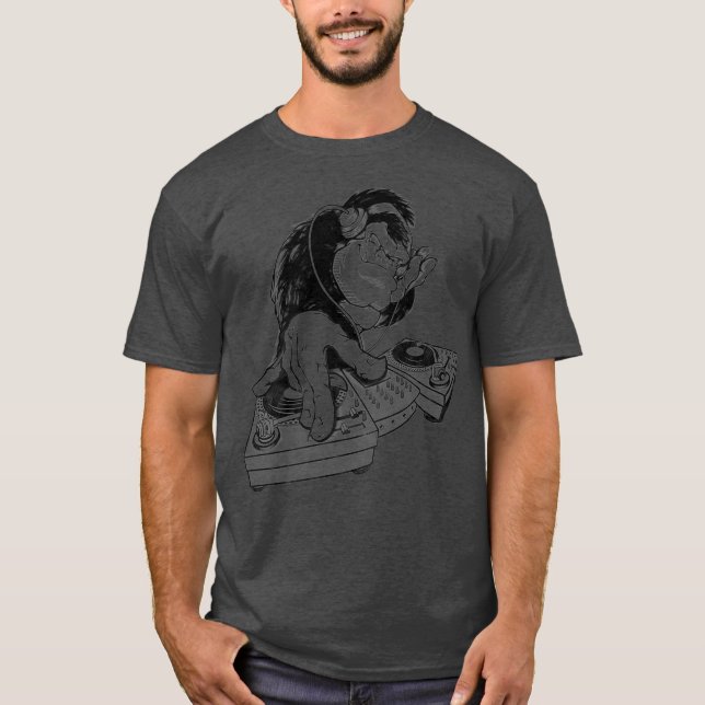 DJ GORILLA - Affe - Affe - Decks - Musik - T-Shirt (Vorderseite)