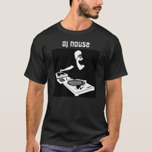 DJ-Haus (weiß auf Schwarzem) T-Shirt