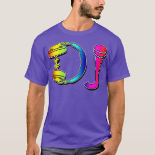 DJ Headphone Microphone Club Party T-Shirt