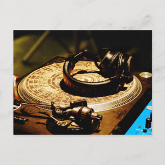 DJ Headphones1 Postkarte
