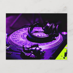 DJ Headphones 3 Postkarte