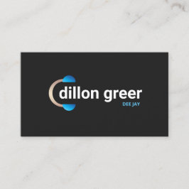 DJ Headphones Musik Visitenkarte