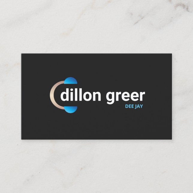 DJ Headphones Musik Visitenkarte (Vorderseite)