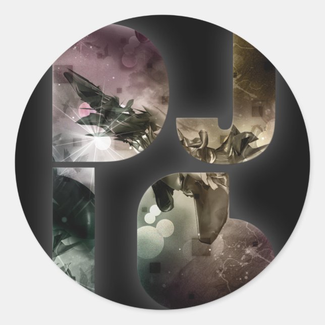 DJ i6 Farblogo 1 Aufkleber (Vorderseite)