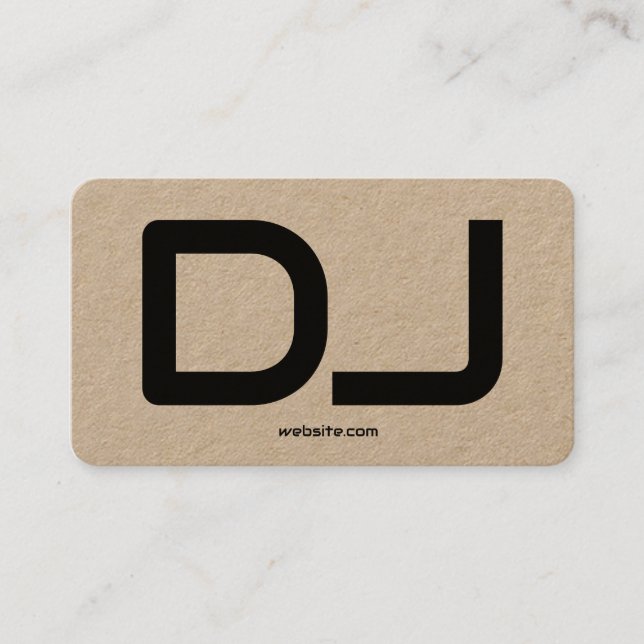 DJ Individuelle QR-Code Visitenkarte (Vorderseite)