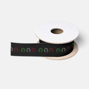 DJ-Italiener-Flagge Satinband