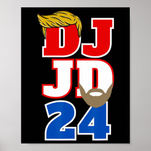 Dj Jd 24 Trump Haar Vance Bart 2024 Republikaner M Poster