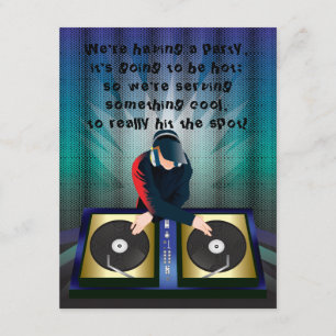 DJ Junggesellen Abschiedsparty Einladung