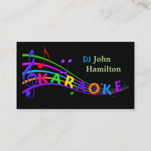 DJ Karaoke Business Card Visitenkarte
