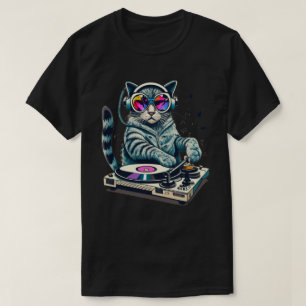DJ-Katze Mischpult T-Shirt
