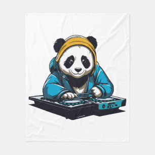DJ Kawaii Panda Fleecedecke