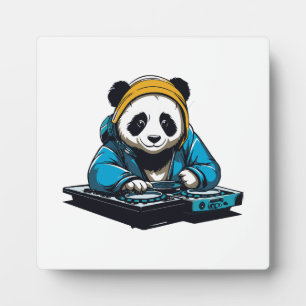 DJ Kawaii Panda Fotoplatte