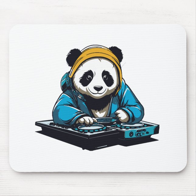 DJ Kawaii Panda Mousepad (Vorne)