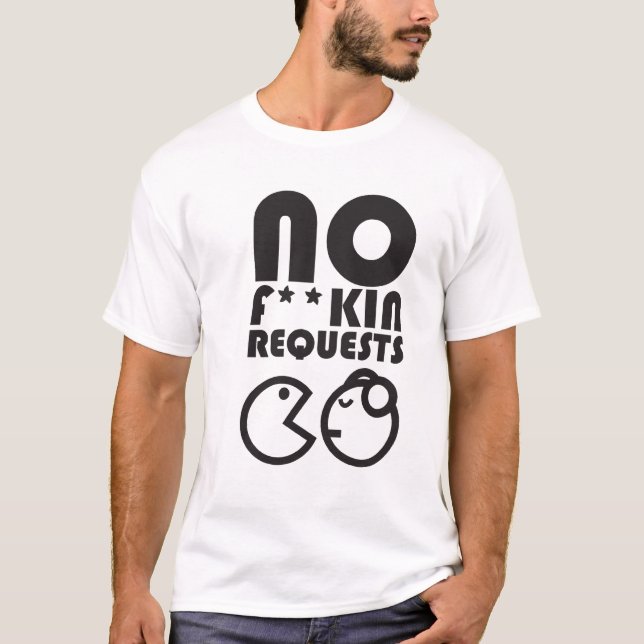 DJ keine Anträge T-Shirt (Vorderseite)