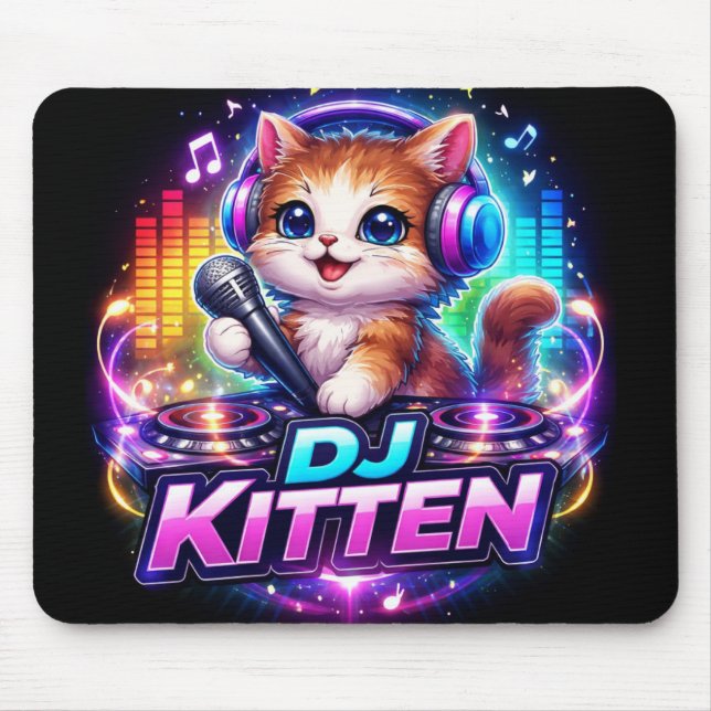 DJ KITTEN 2 MOUSEPAD (Vorne)