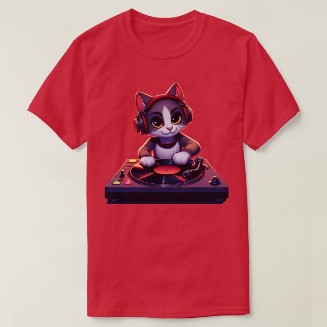 DJ Kitty T-Shirt (Design vorne)