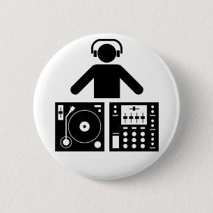 DJ knöpfen Button