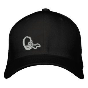 DJ-Kopfhörer-Cap Bestickte Kappe