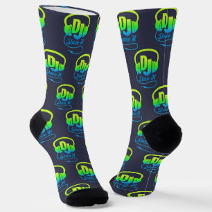 DJ Kopfhörer individuelle Name Blue Green Music Li Socken