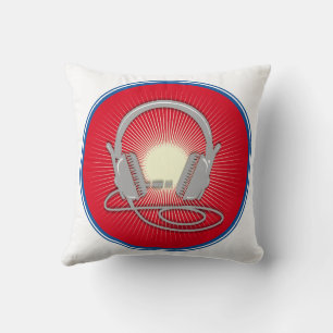 DJ-Kopfhörer-Symbol Kissen