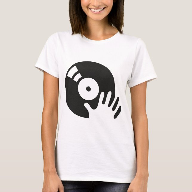 DJ-Kratzer-Turntable T-Shirt (Vorderseite)