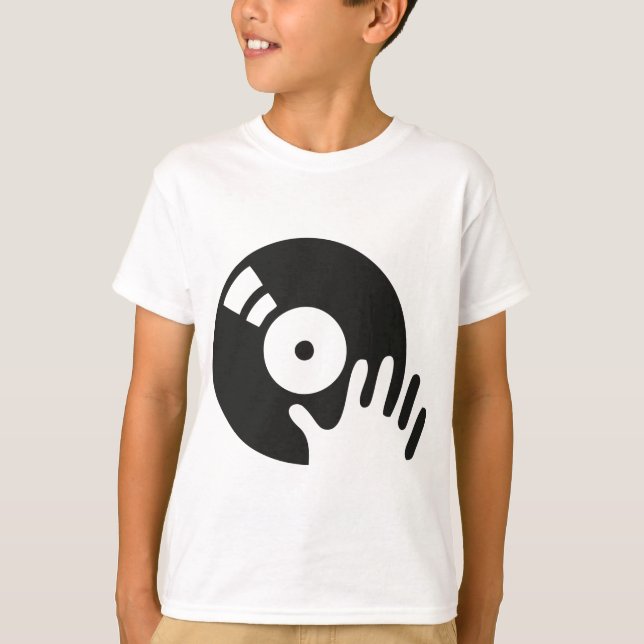 DJ-Kratzer-Turntable T-Shirt (Vorderseite)