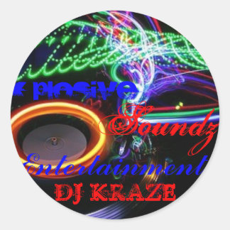 DJ KRAZE RUNDER AUFKLEBER
