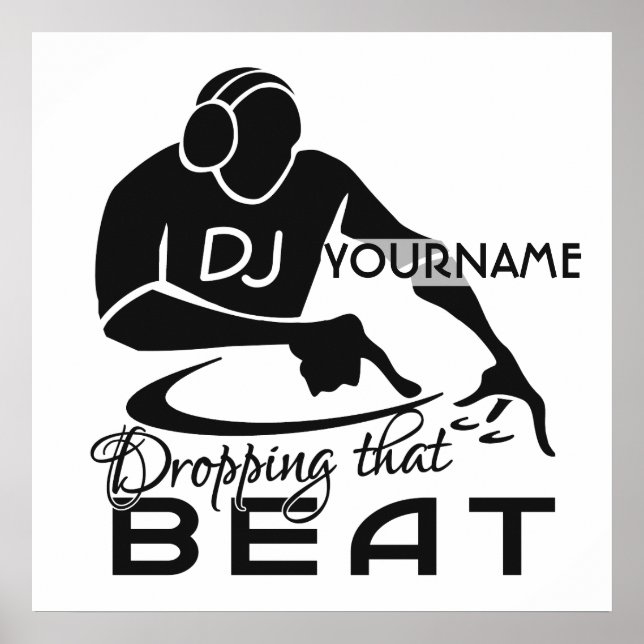 DJ-Kundenposter Poster (Vorne)