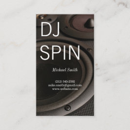 DJ | Lautsprecher | Musikingenieur | Erzeuger Visitenkarte