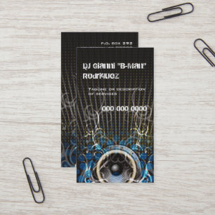 DJ Lautsprecher Rays Business Card Visitenkarte