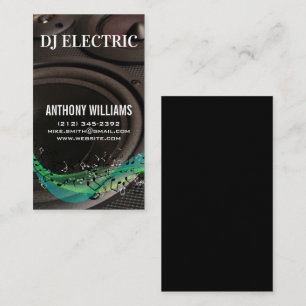 DJ   Lautsprecher   Sound Engineer Visitenkarte