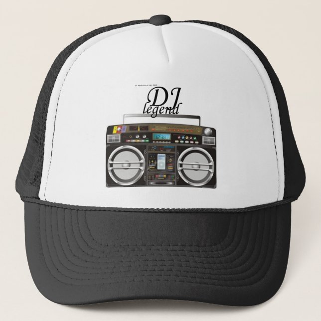DJ-Legenden-Hut Truckerkappe (Vorderseite)
