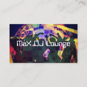 DJ-Lounge-Bar-Club Visitenkarte